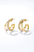 Stainless‑steel earrings - Double the fun