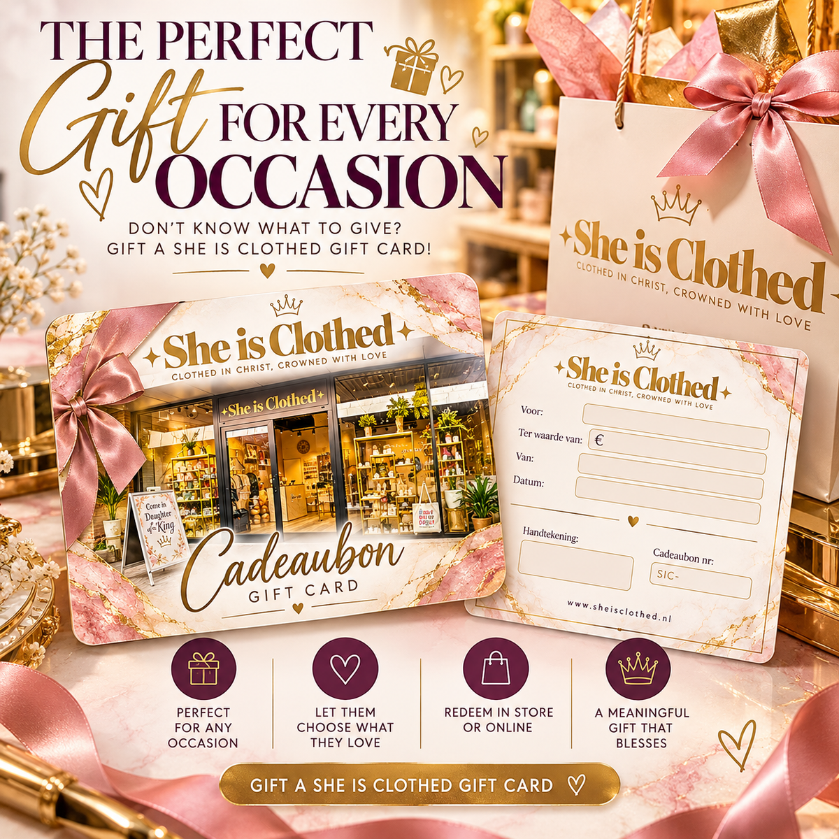 She is Clothed Cadeaubon