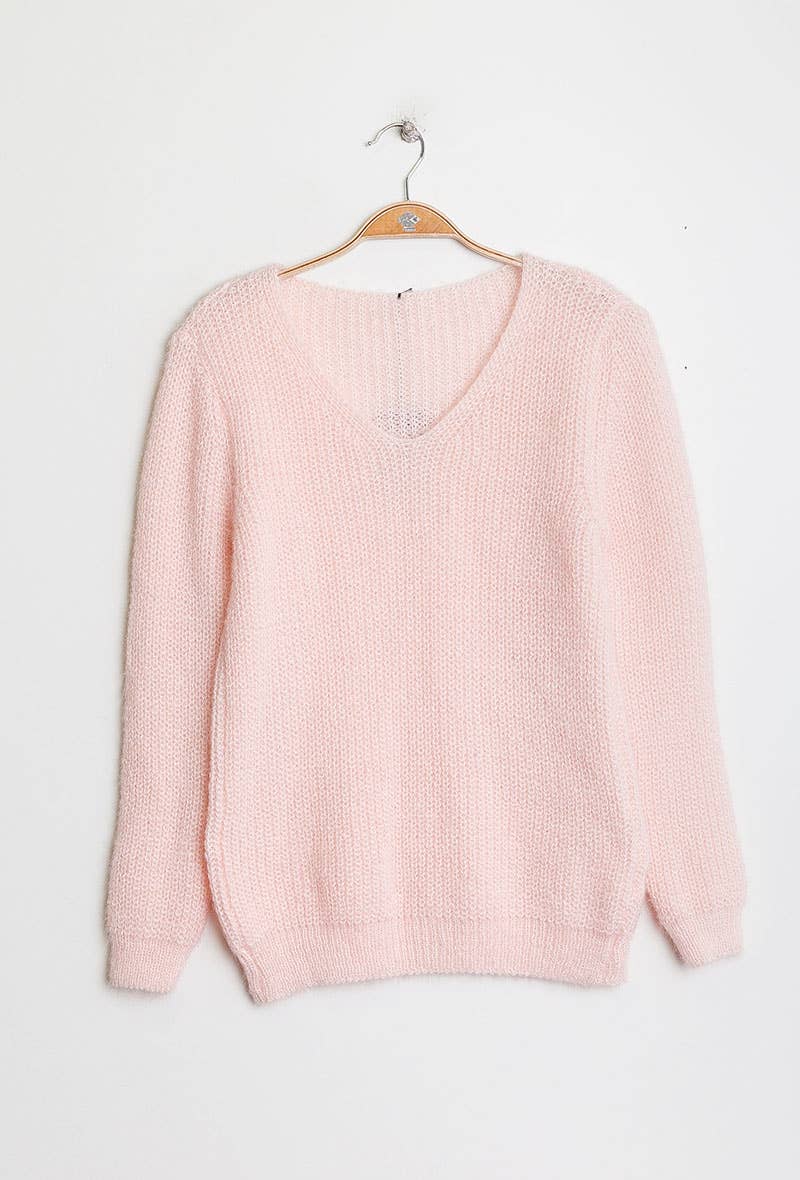 Lightweight V-Neck Knitted Sweater - Winter Collection 2026