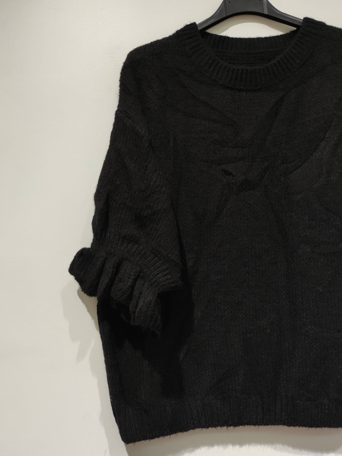 Women’s Ruffle 3/4 Sleeve Sweater - Winter Collection 2026