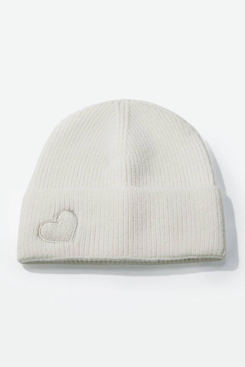 Knitted beanie with subtle Embroidery - Winter Collection 2026