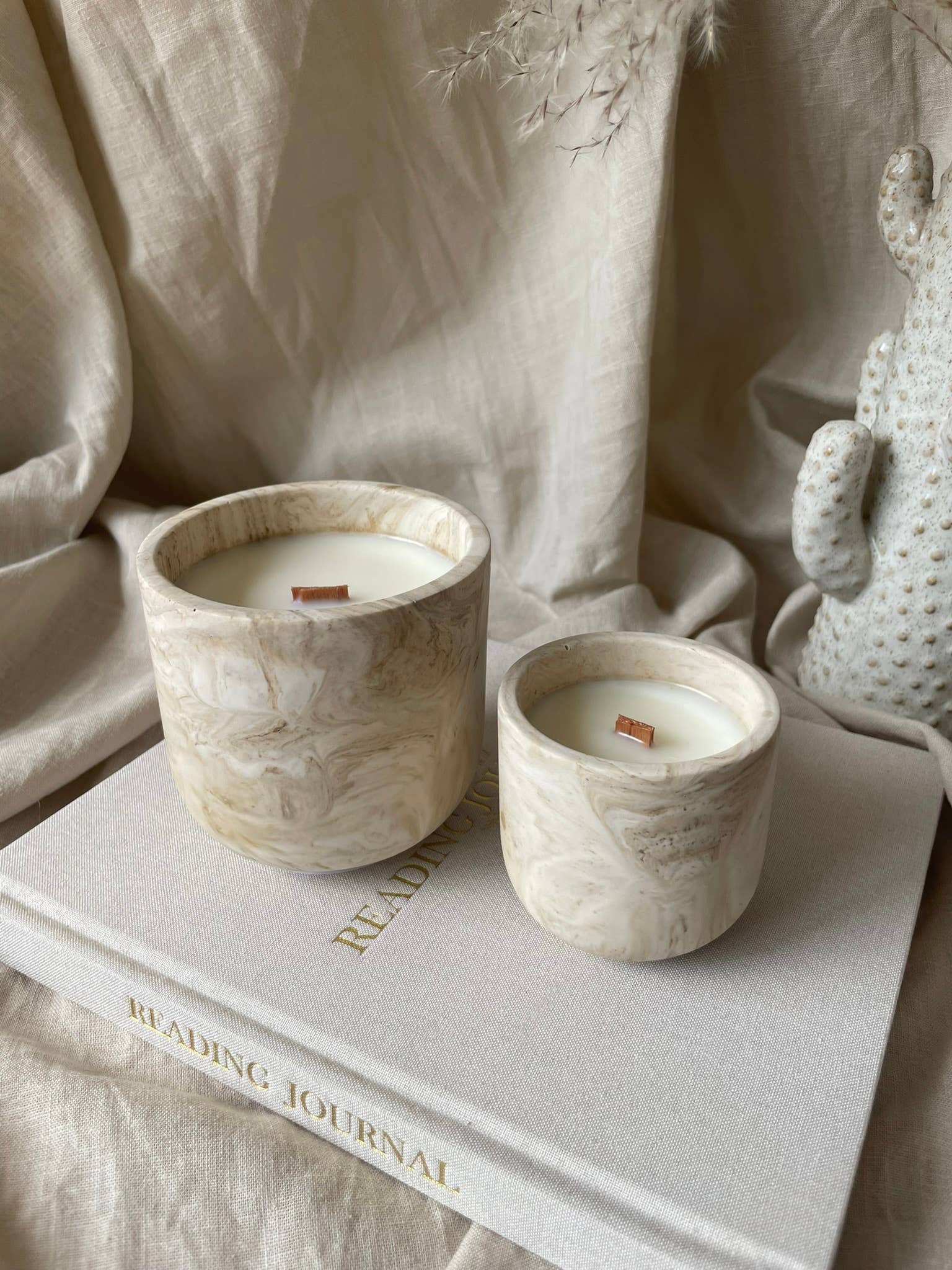 ‘Sandalwood’ soy‑wax scented candle