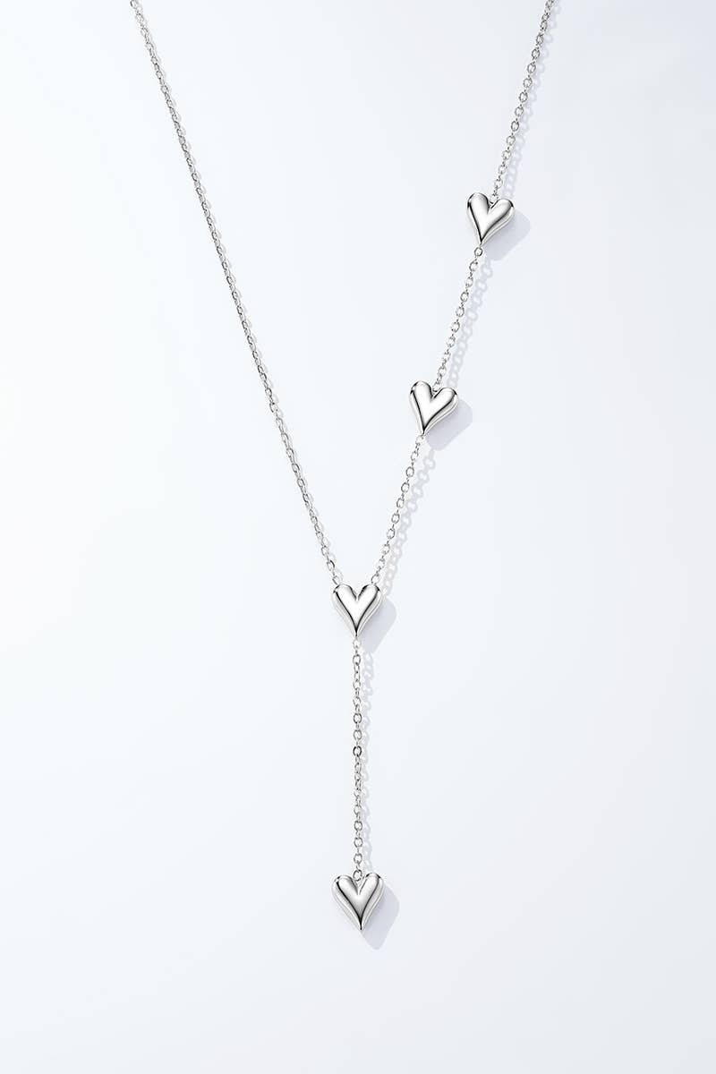 Stainless‑steel necklace - Hearts