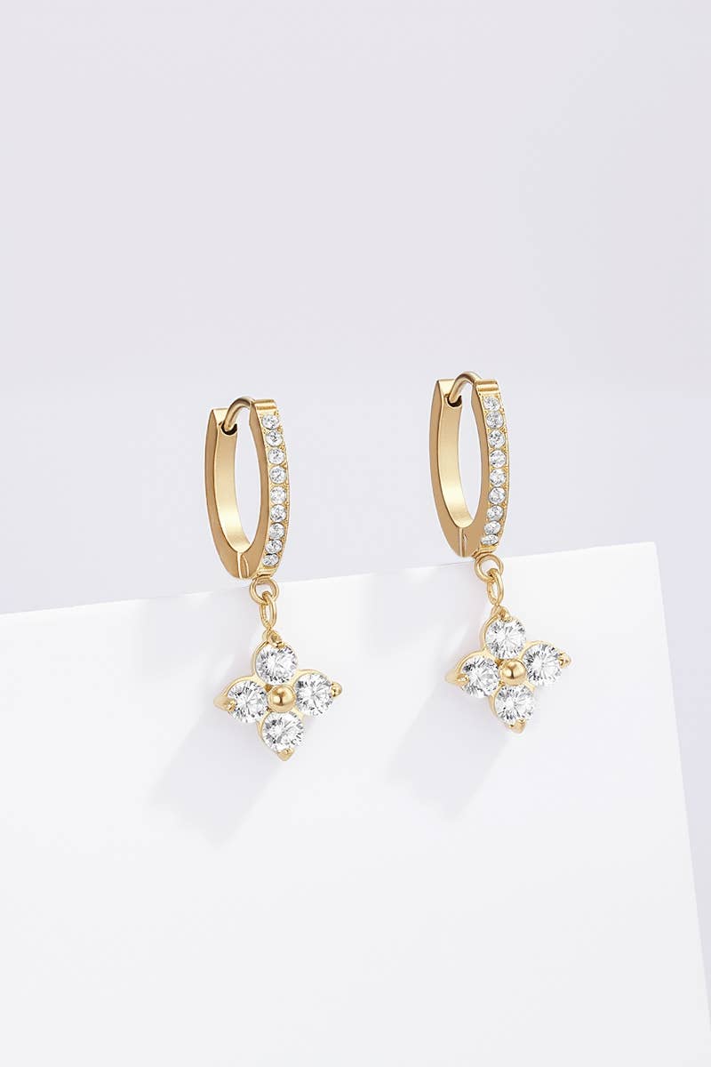 Stainless‑steel earrings