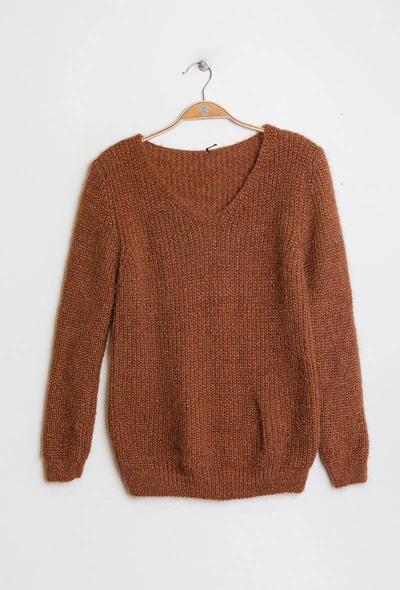 Lightweight V-Neck Knitted Sweater - Winter Collection 2026