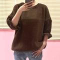 Women’s Ruffle 3/4 Sleeve Sweater - Winter Collection 2026