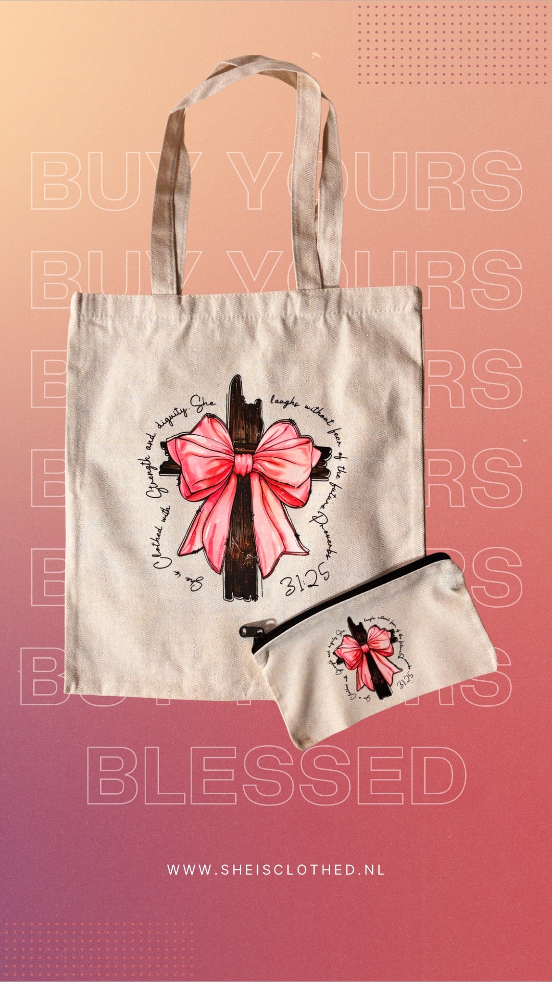 Tote bag set - Prov 3125 Cross