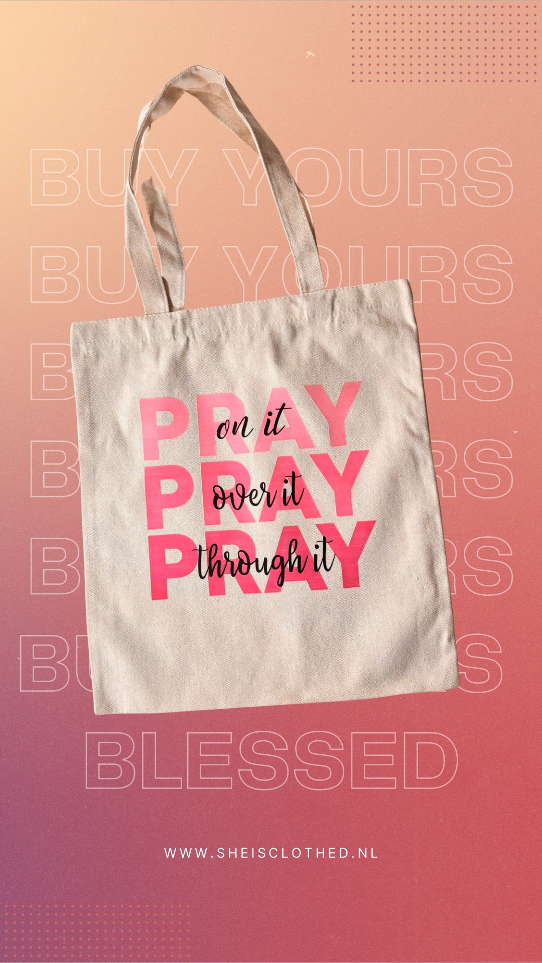 Pray On It Tote Bag