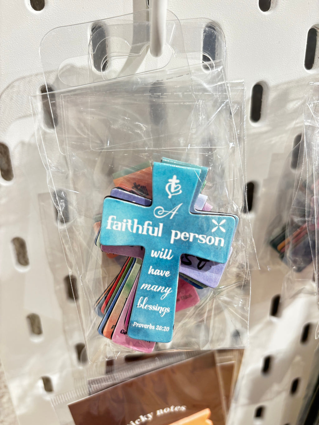 Magnetic Scripture Cross Bookmark - set of 5