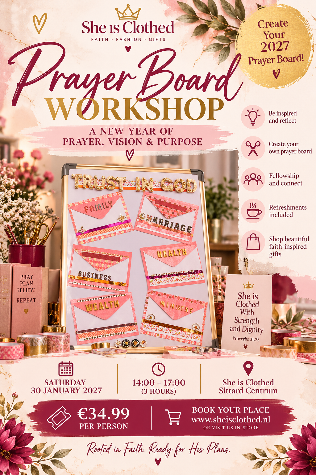 Prayer Board Workshop 2027 – A New Year of Prayer, Vision & Purpose