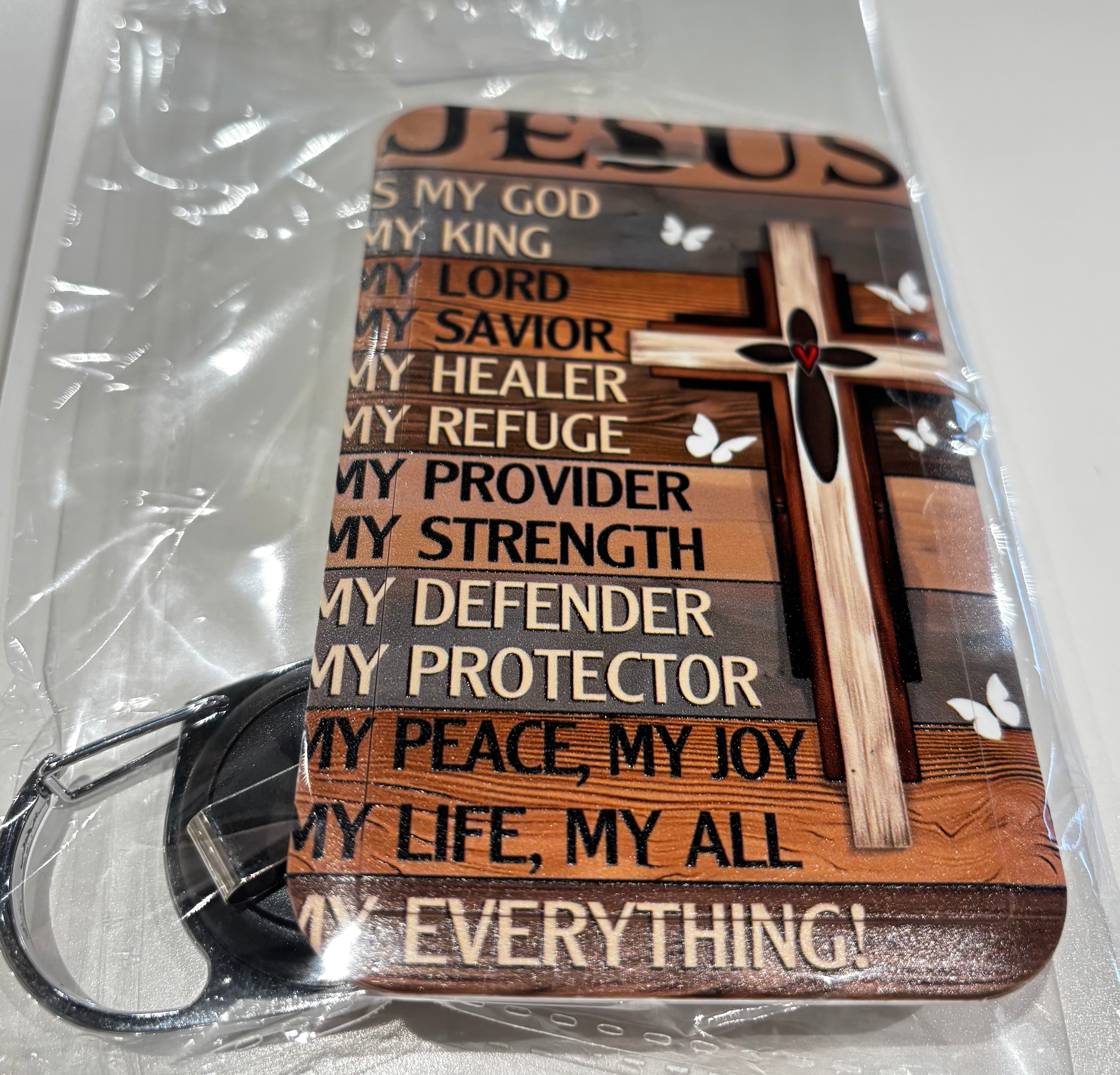Faith-Inspired Keychain & Card Holder Collection