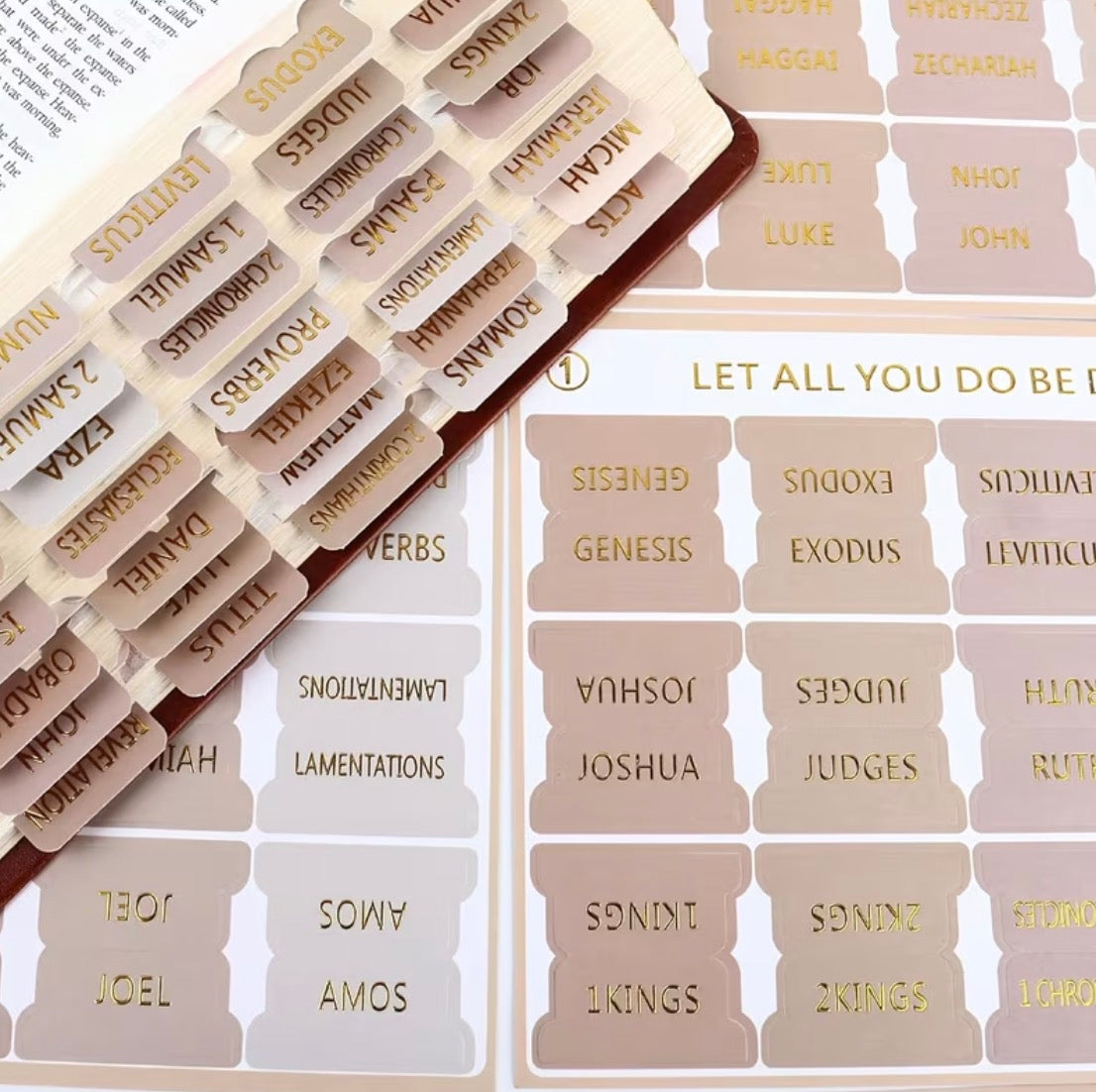 Bible Tabs Set – 75 Tabs