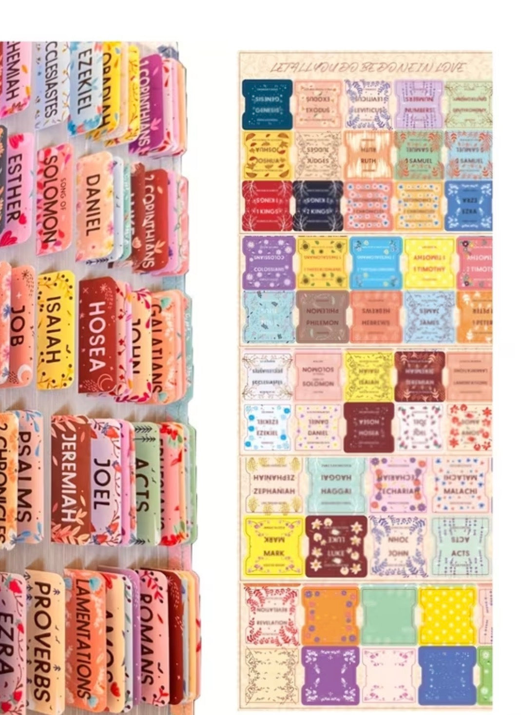 Bible Tabs Set – 75 Tabs