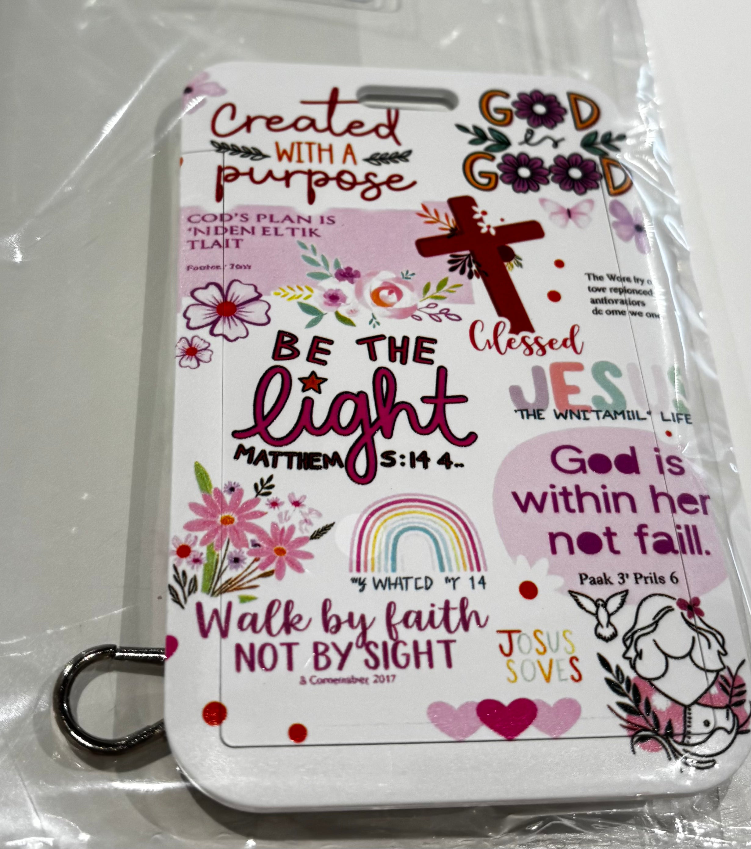 Faith-Inspired Keychain & Card Holder Collection