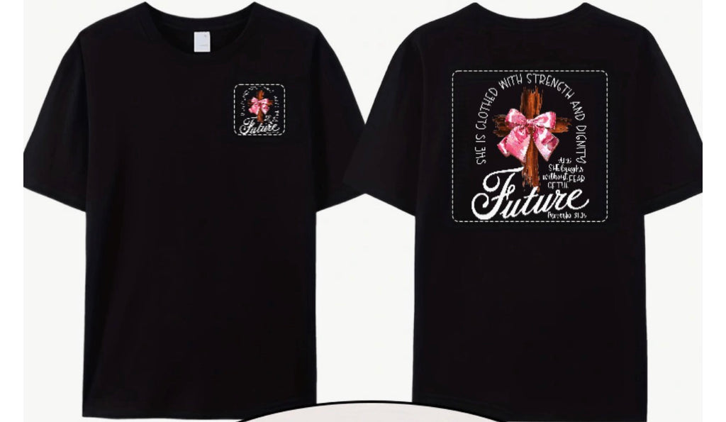 She Is Clothed with Strength and Dignity – Christian T-Shirt