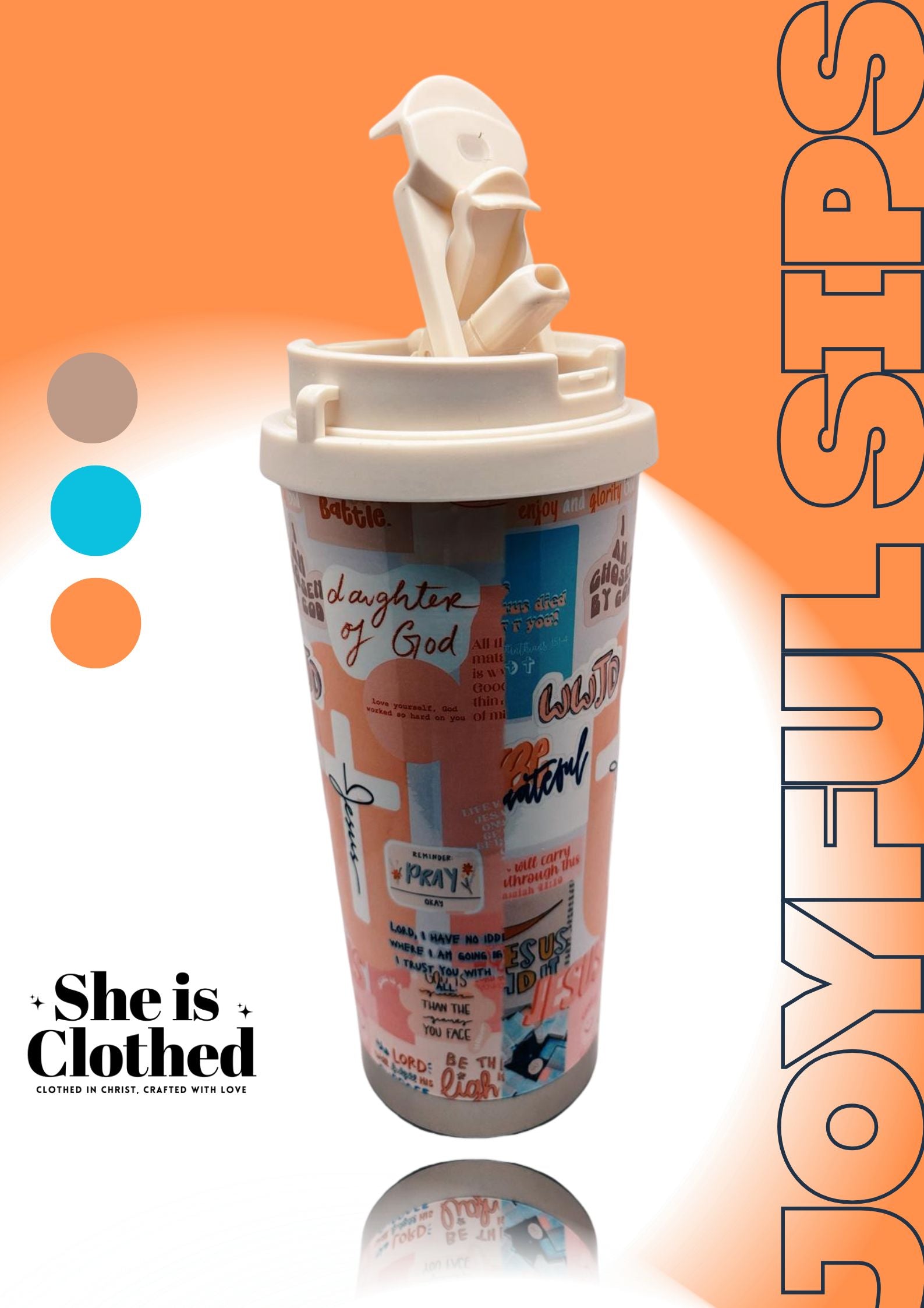 Faith-Inspired Travel Tumbler – 530ML