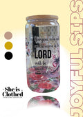 Faith-Inspired Glass Tumbler