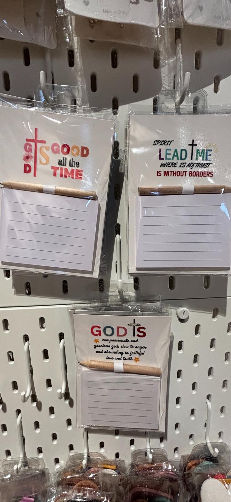 Faith-Inspired Memo Pad and Pencil Set