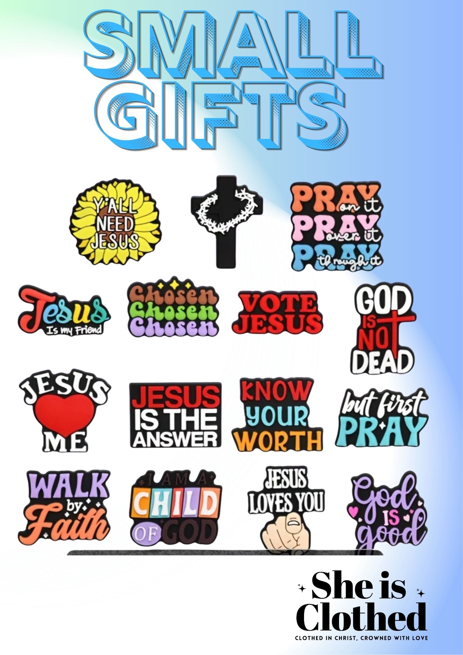 Faith-Based Jibbitz (pack of 5)