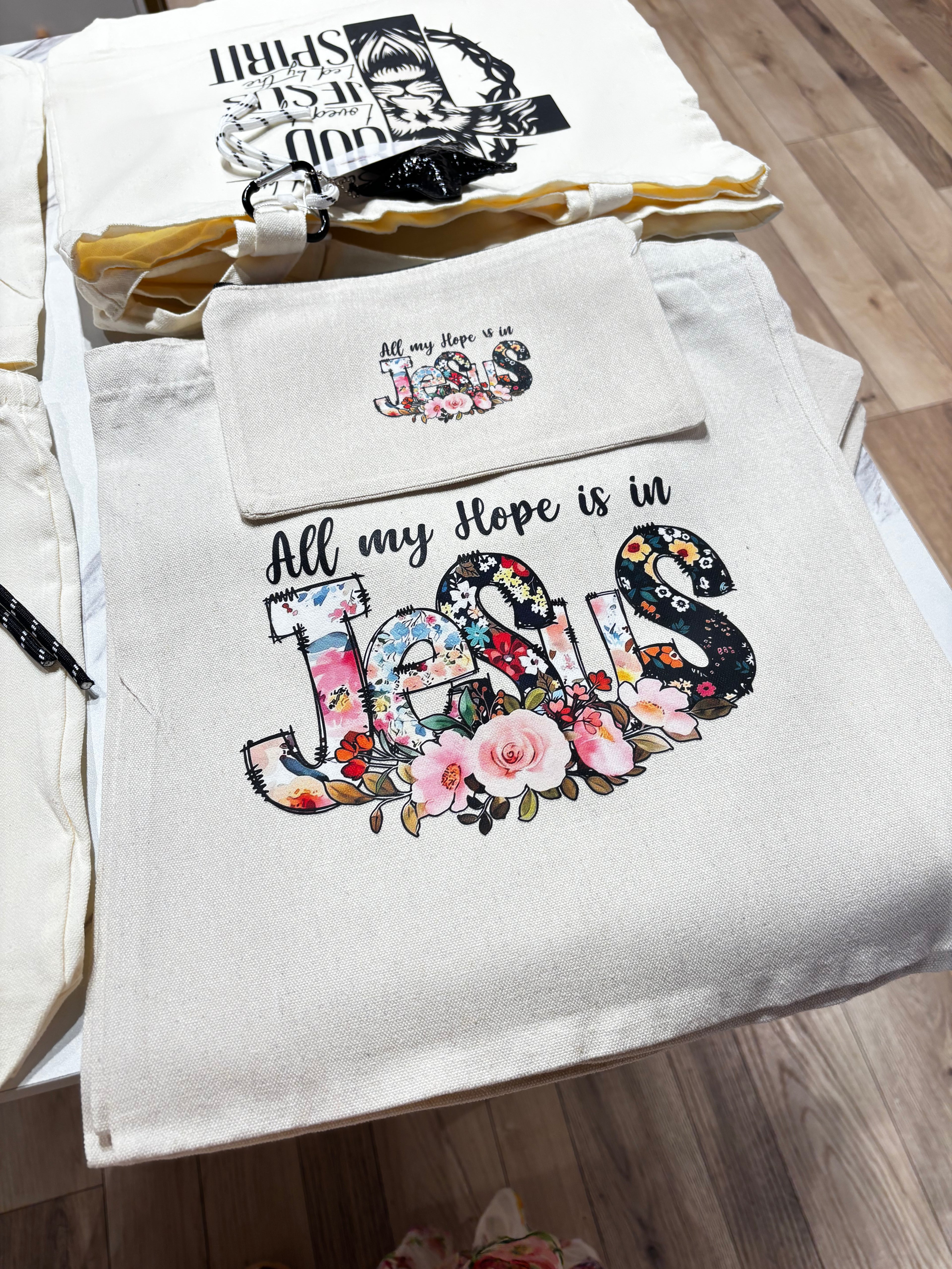 Faith-Inspired Canvas Tote Bags