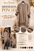 Shimmering Poncho – Winter Collection 2026