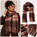 Checked Wool Scarf - Winter Collection 2026