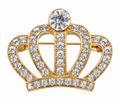 Stainless Steel Brooch - Crown