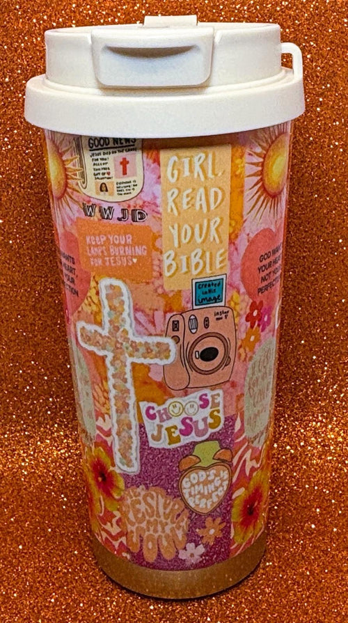 Carry your faith boldly with this vibrant “Girl, Read Your Bible” Tumbler!