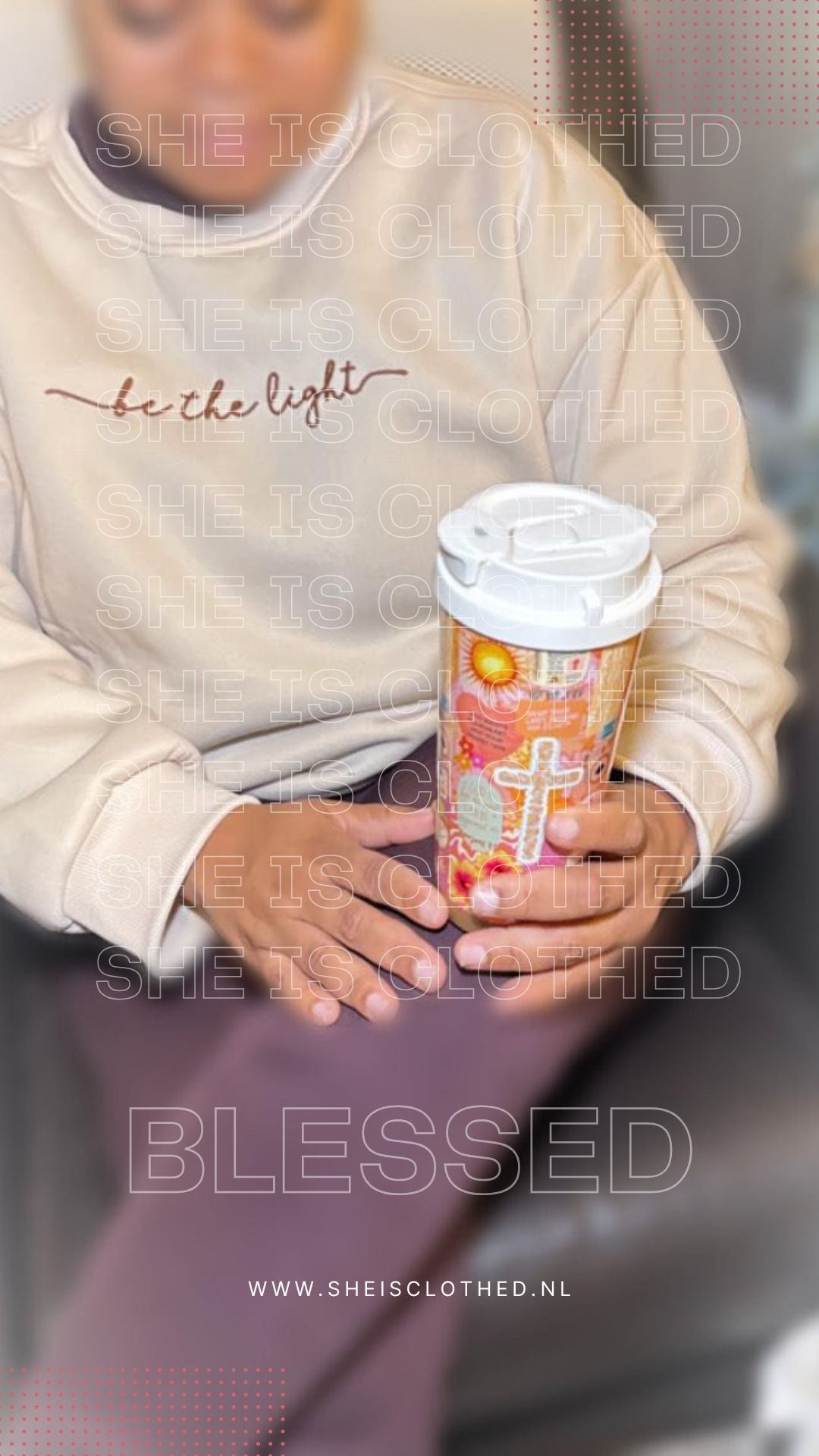 “Be The Light” Christian Sweatshirt – Inspirational Premium Crewneck