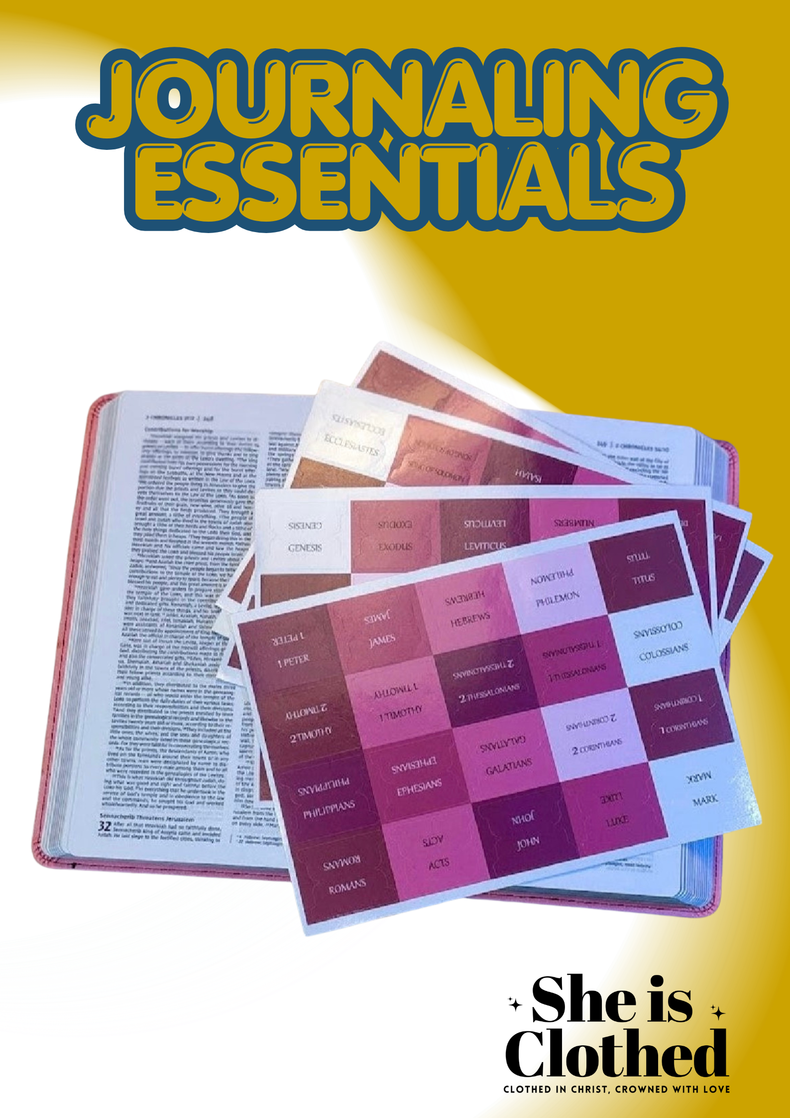Bible Tabs Set – 75 Tabs
