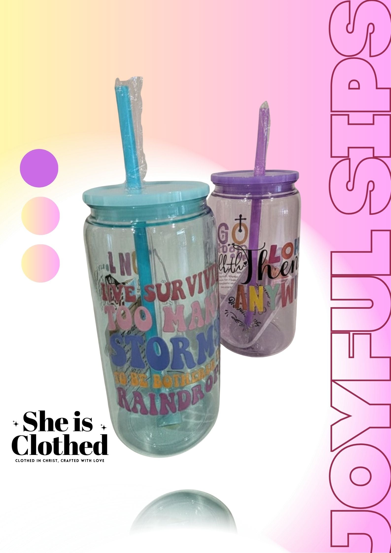 Inspirational Plastic Tumbler Collection