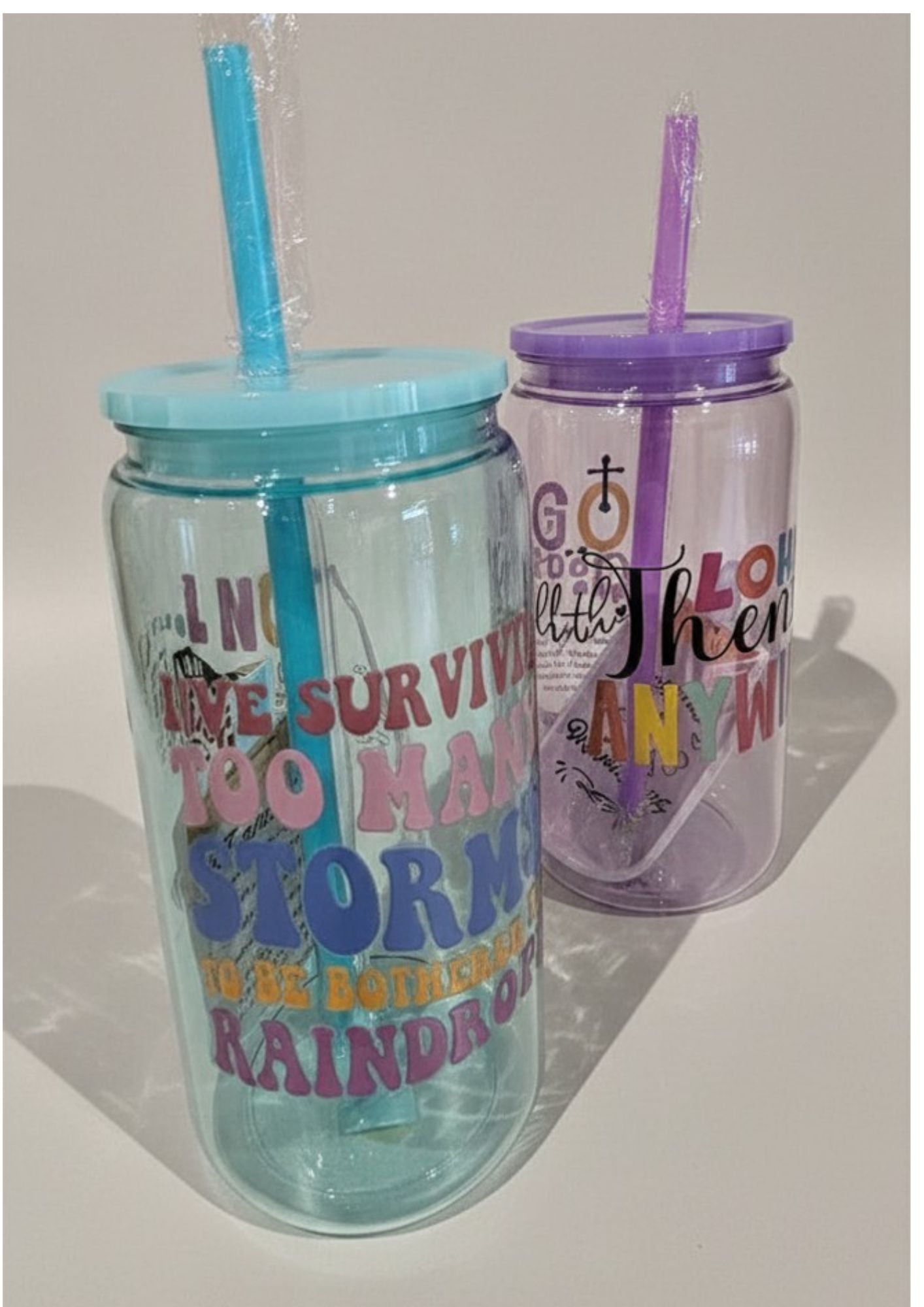 Inspirational Plastic Tumbler Collection