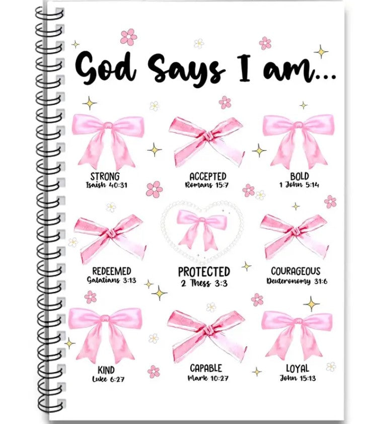 “God Says I Am…” Spiral Notebook
