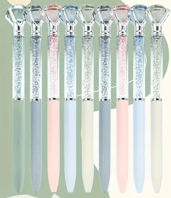 2x Crystal Diamond Ballpoint Pen Set — random colors