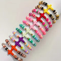 Colorful Cross Bead Bracelet (1 Piece)
