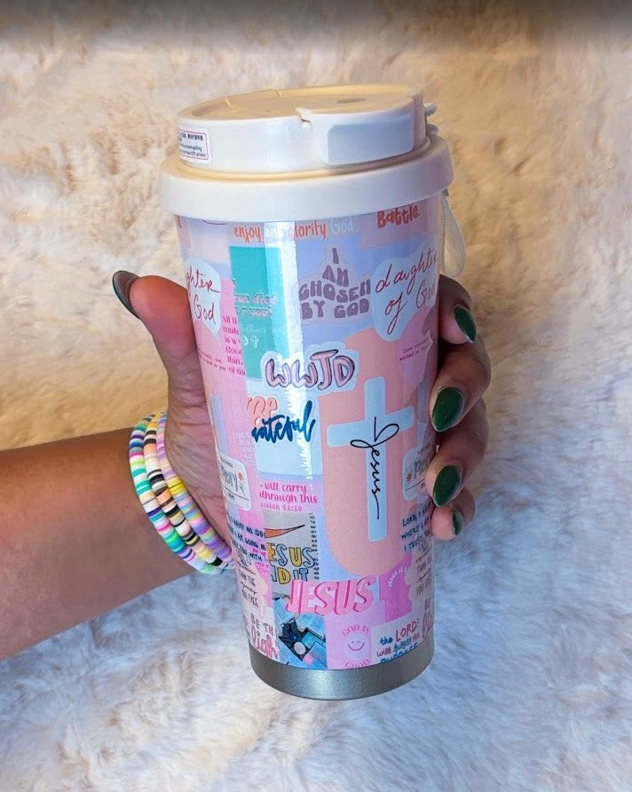 Faith-Inspired Travel Tumbler – 530ML (Daughter of God)