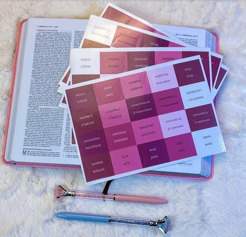 Bible Tabs Set – 75 Tabs + Positioning Guide