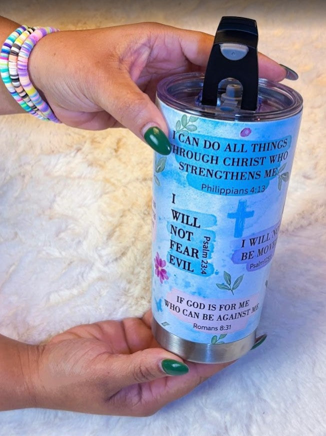 “I Am a Child of God” Scripture Tumbler – 20oz