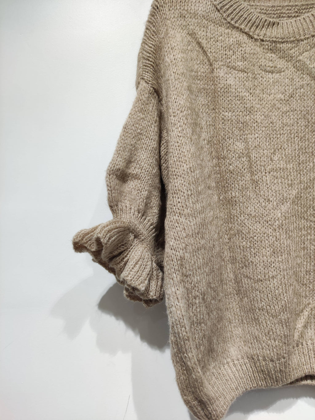 Women’s Ruffle 3/4 Sleeve Sweater - Winter Collection 2026