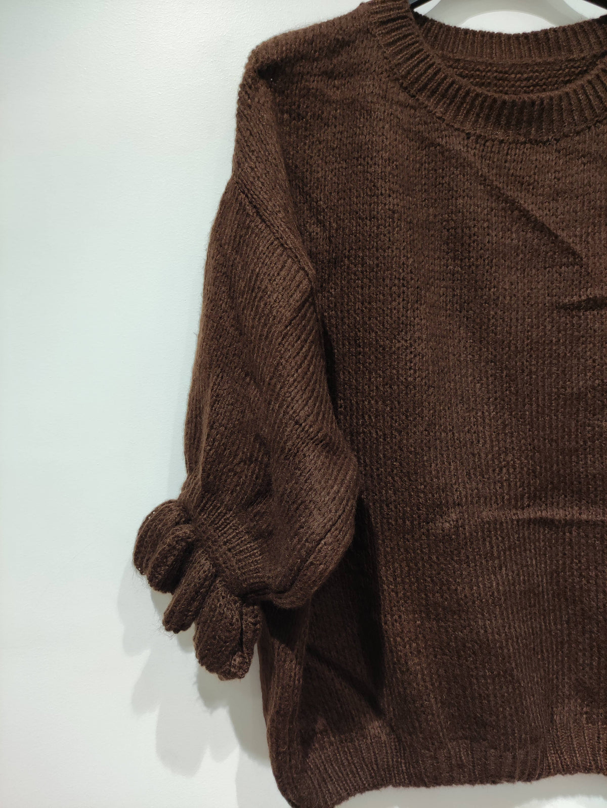 Women’s Ruffle 3/4 Sleeve Sweater - Winter Collection 2026