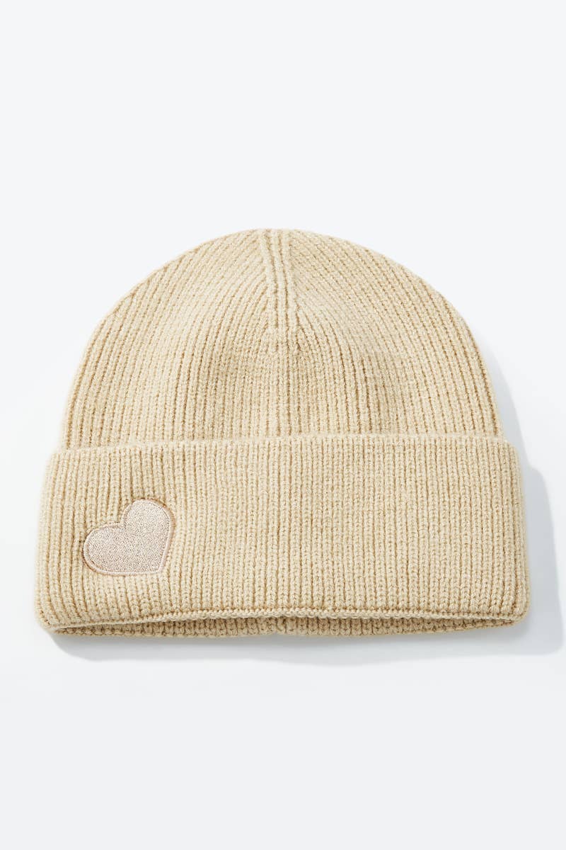 Knitted beanie with subtle Embroidery - Winter Collection 2026