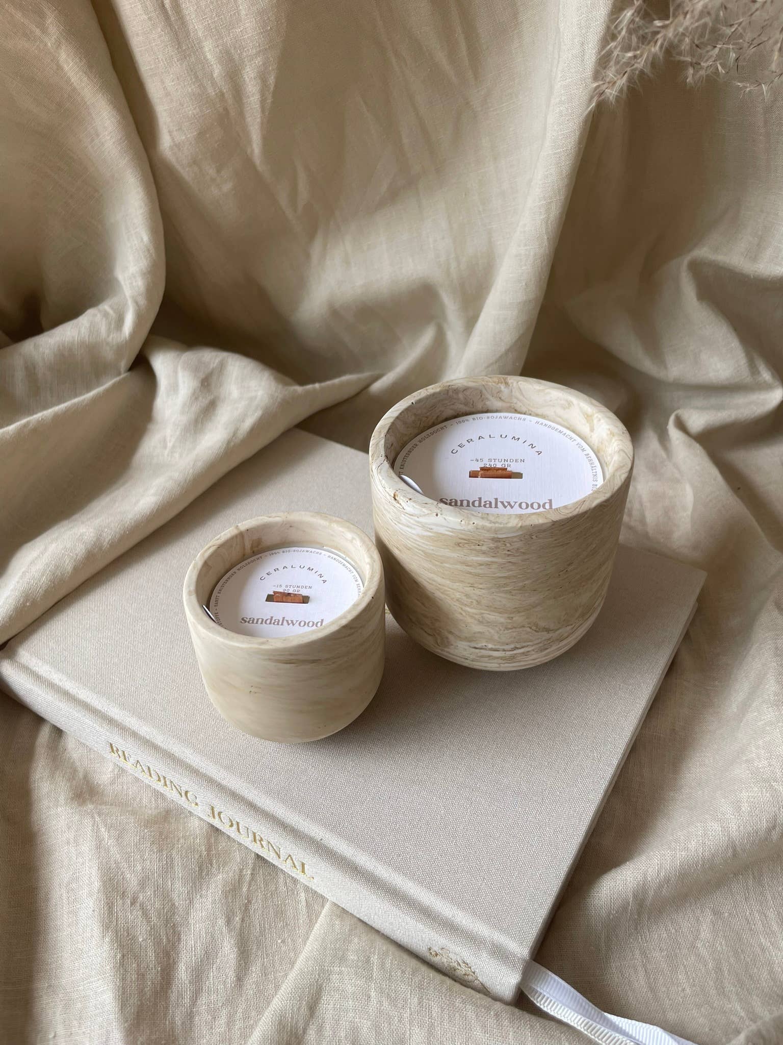 ‘Sandalwood’ soy‑wax scented candle