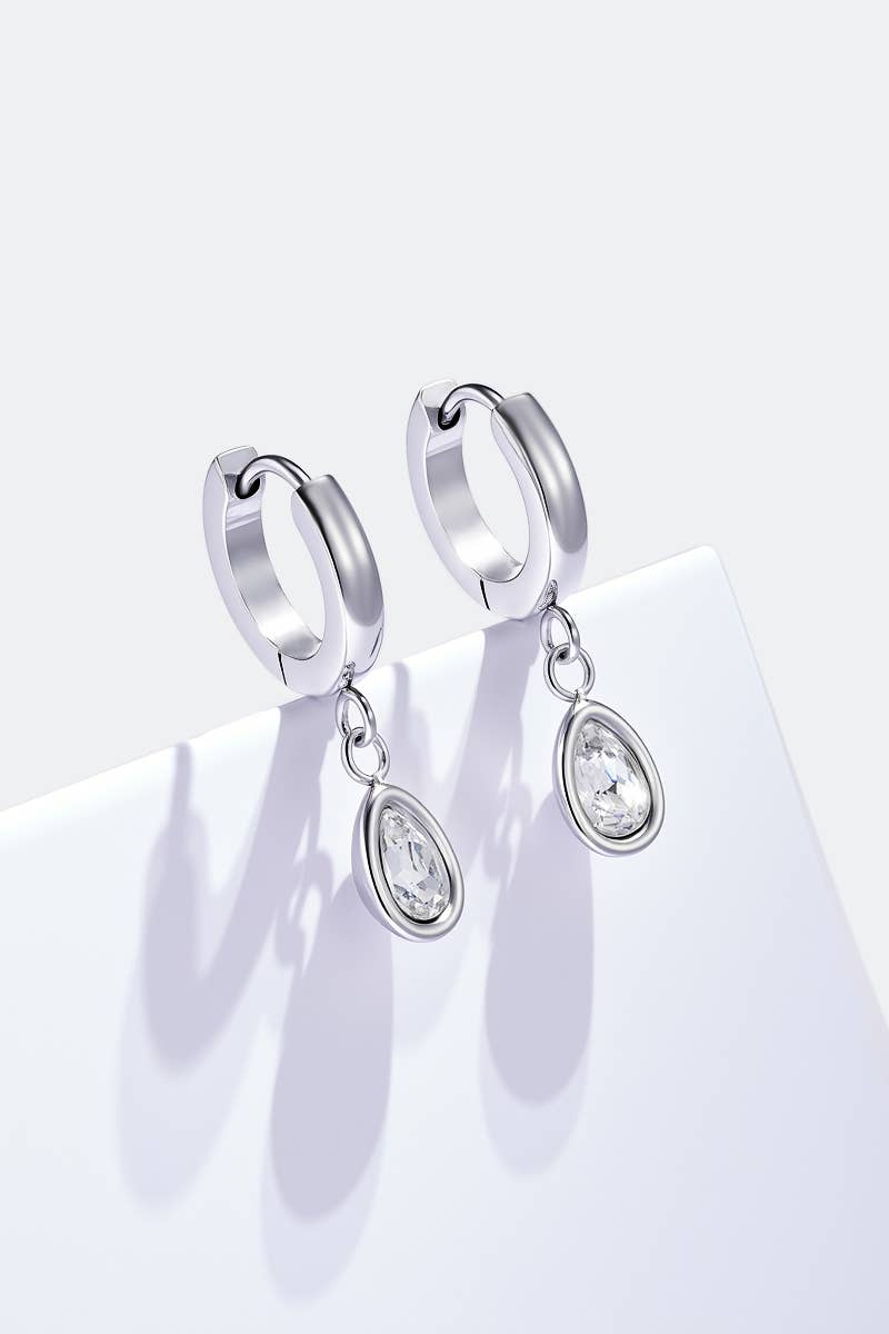 “Stainless steel earrings – Drop design